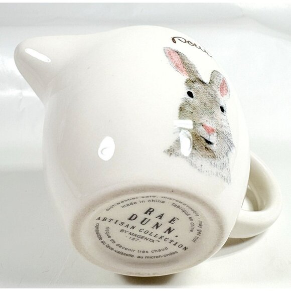 Rae Dunn Artisan Collection Magenta Pink Pour Easter Bunny Rabbit Creamer - Picture 8 of 9